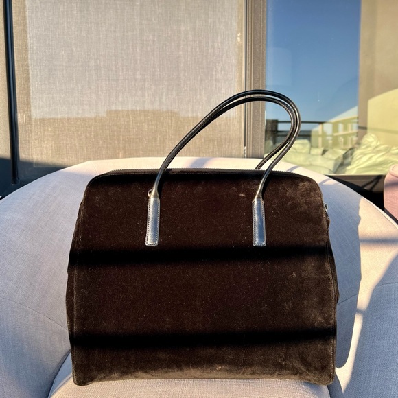 Prada VELVET VELOUR LARGE 2WAY Velluto Dome Shoulder Bag - Picture 4 of 13